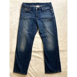 Lucky Brand Dungarees Womens Sz 12 31x29 Mid Rise Medium Wash Flare Blue Jeans